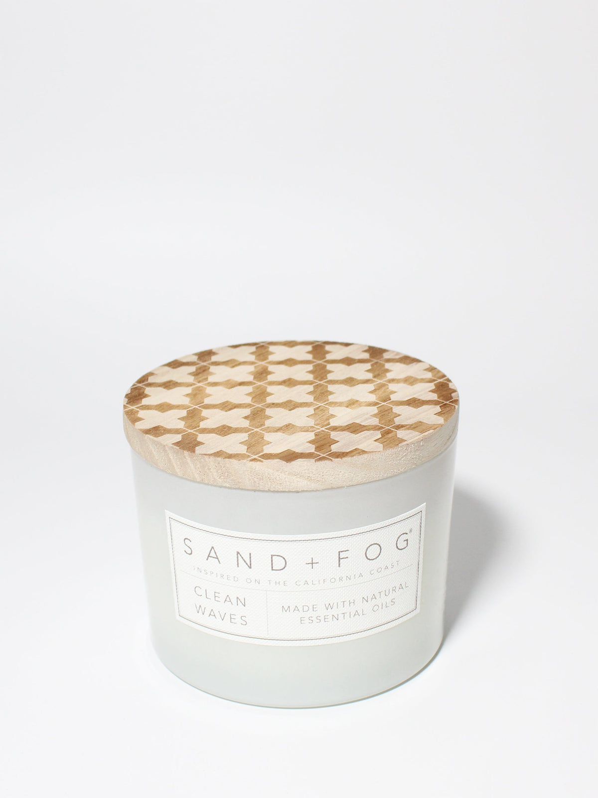 Hand-Poured Premium Cozy Clean Waves 12 oz scented candle