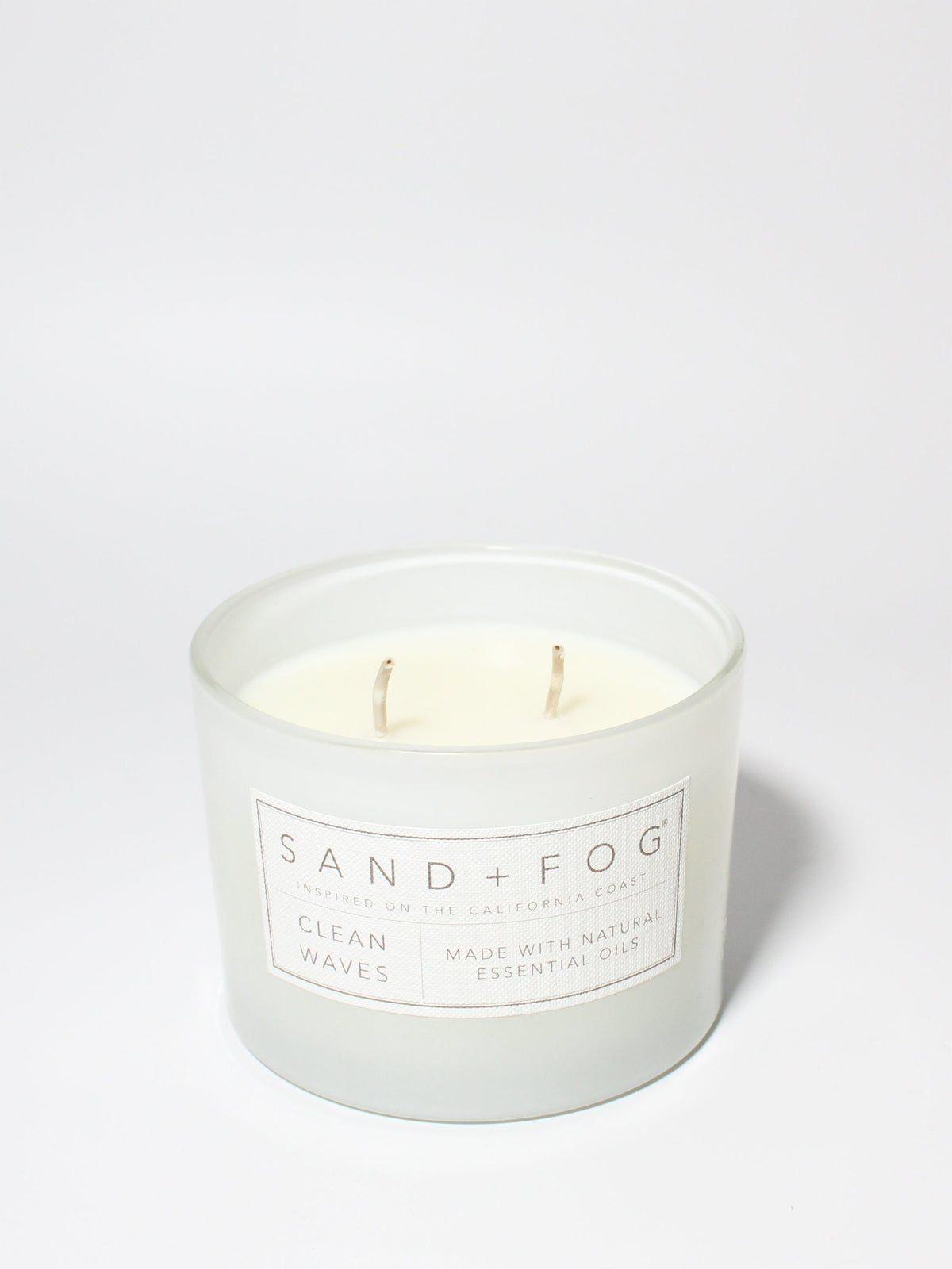 Hand-Poured Premium Cozy Clean Waves 12 oz scented candle