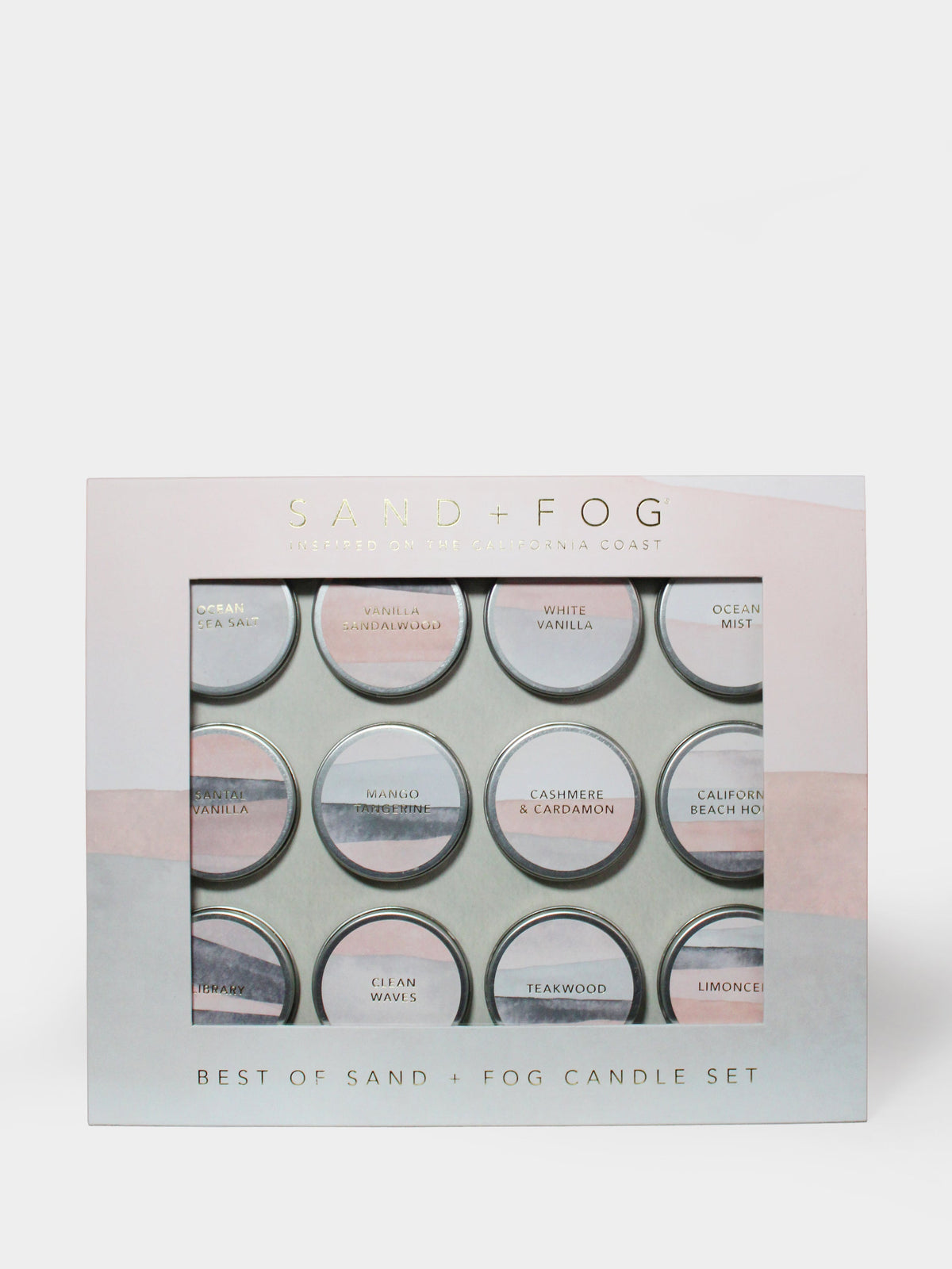 Hand-Poured Premium Cozy Best of Sand + Fog Mini Candle Set