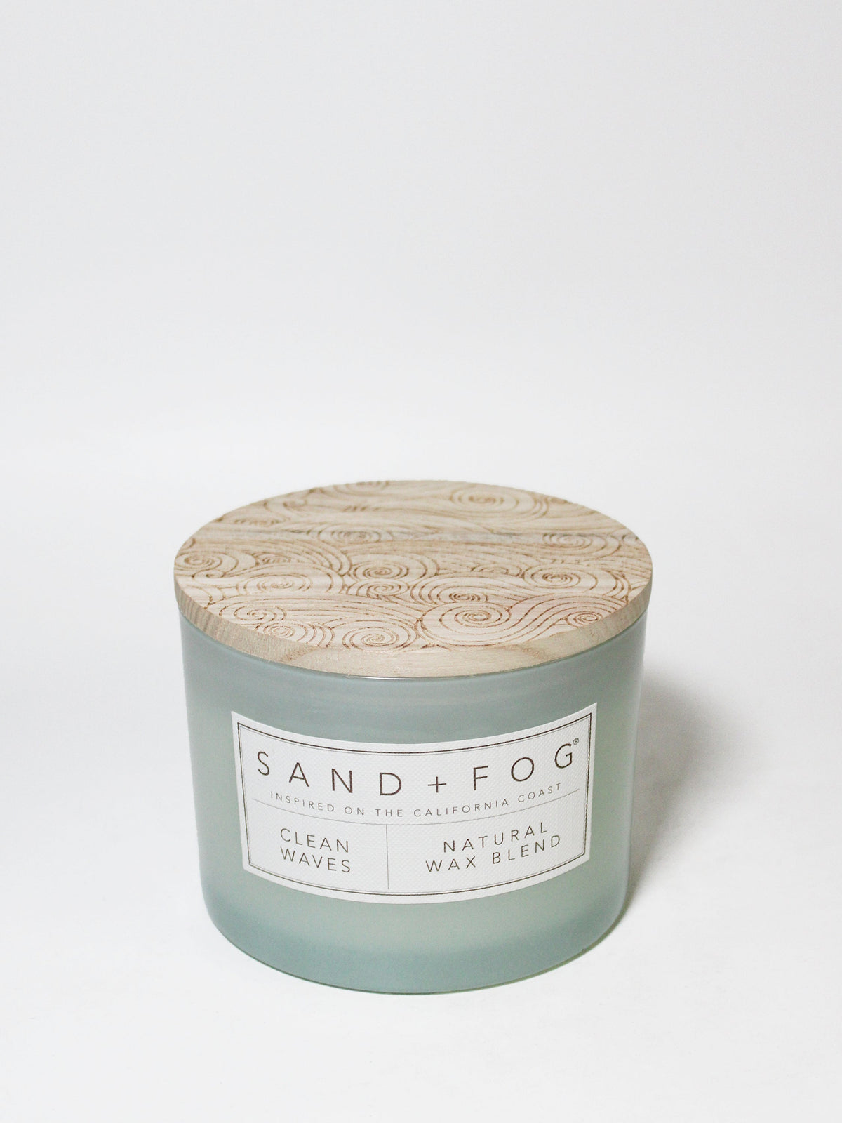 Hand-Poured Premium Cozy Clean Waves 12 oz scented candle