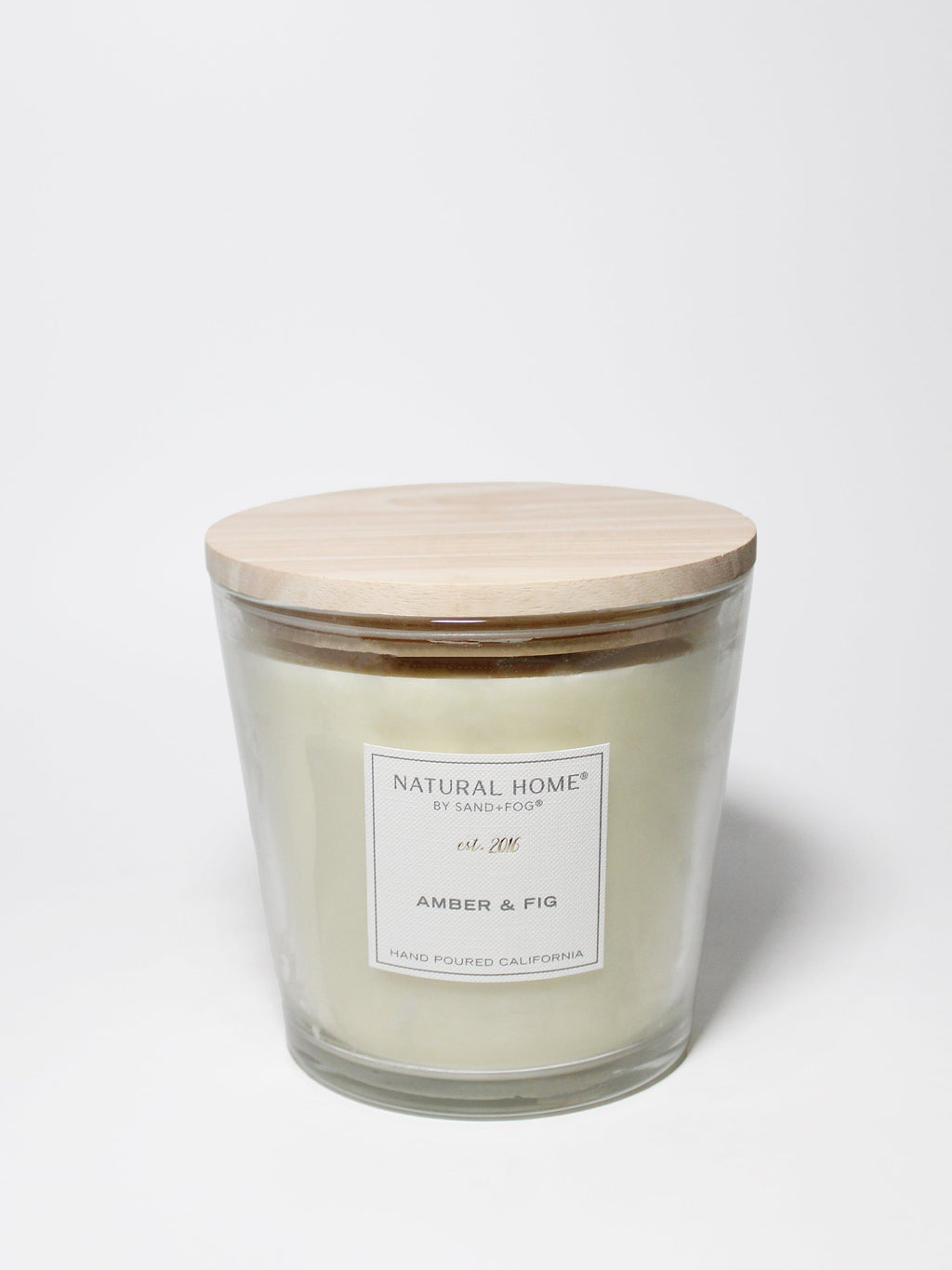 Hand-Poured Premium Cozy Amber & Fig Natural Home 31 oz scented candle