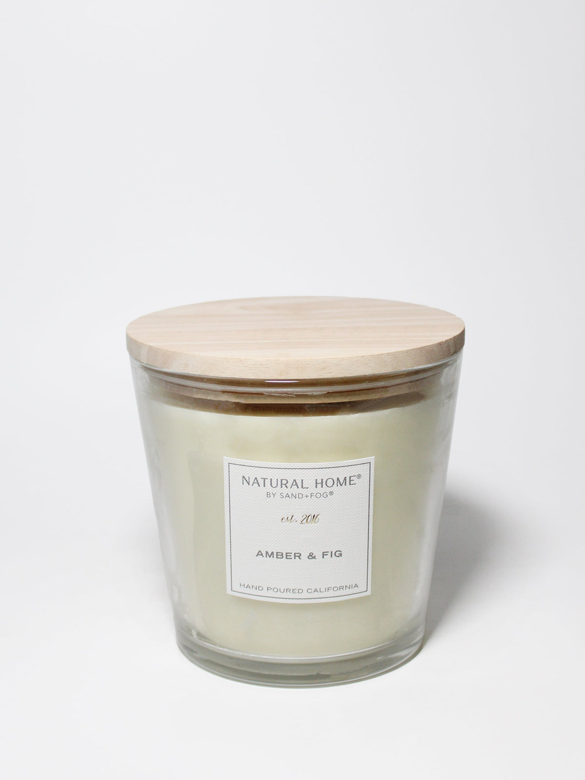 Hand-Poured Premium Cozy Amber & Fig Natural Home 31 oz scented candle