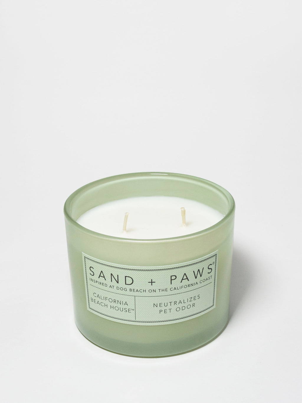 Hand-Poured Premium Cozy Sand + Paws California Beach House 12 oz scented candle