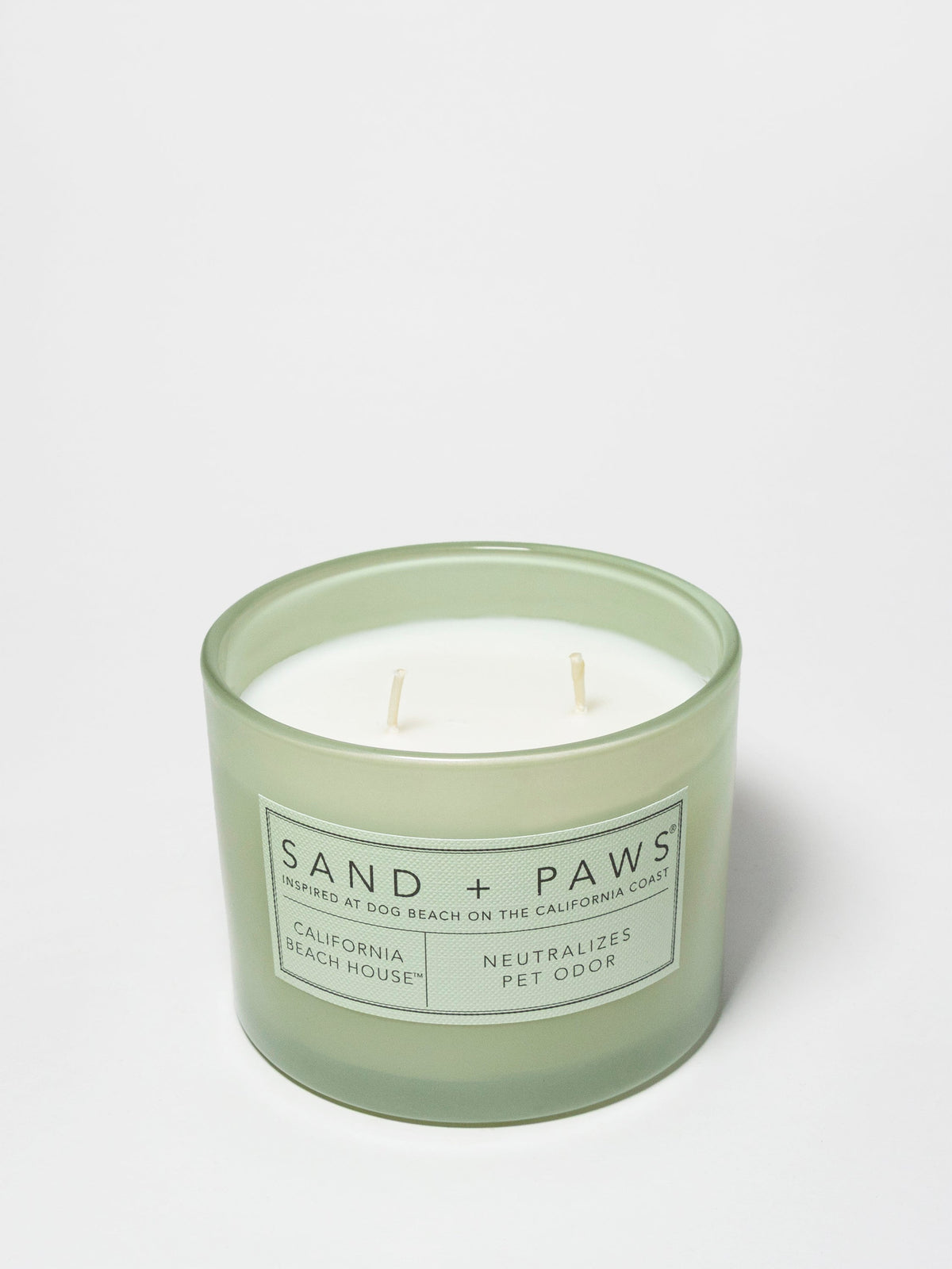 Hand-Poured Premium Cozy Sand + Paws California Beach House 12 oz scented candle