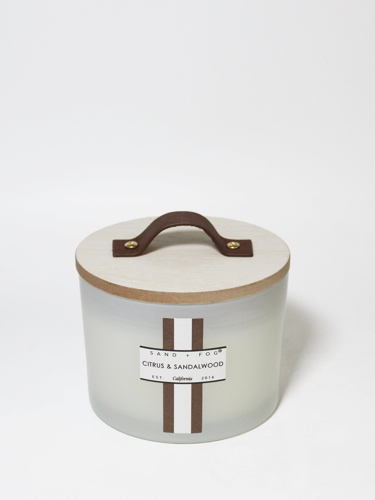 Hand-Poured Premium Cozy Citrus & Sandalwood 12 oz scented candle