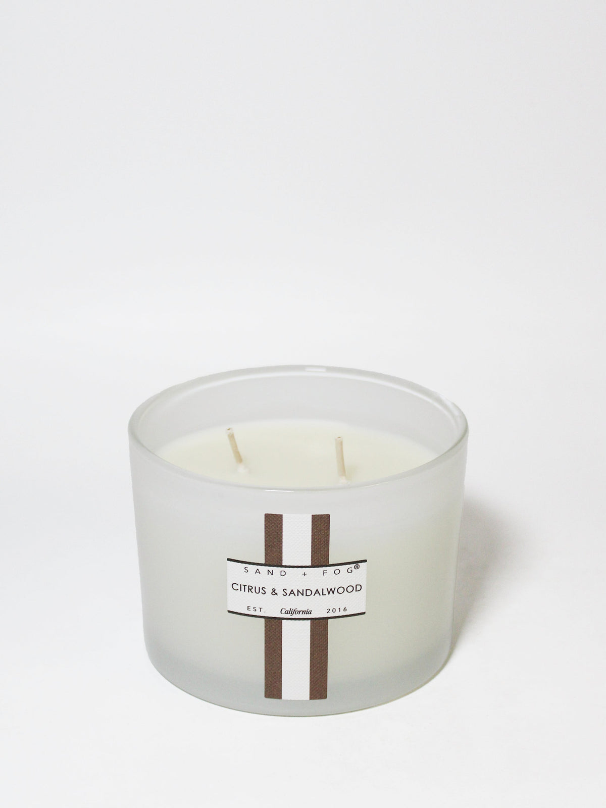 Hand-Poured Premium Cozy Citrus & Sandalwood 12 oz scented candle