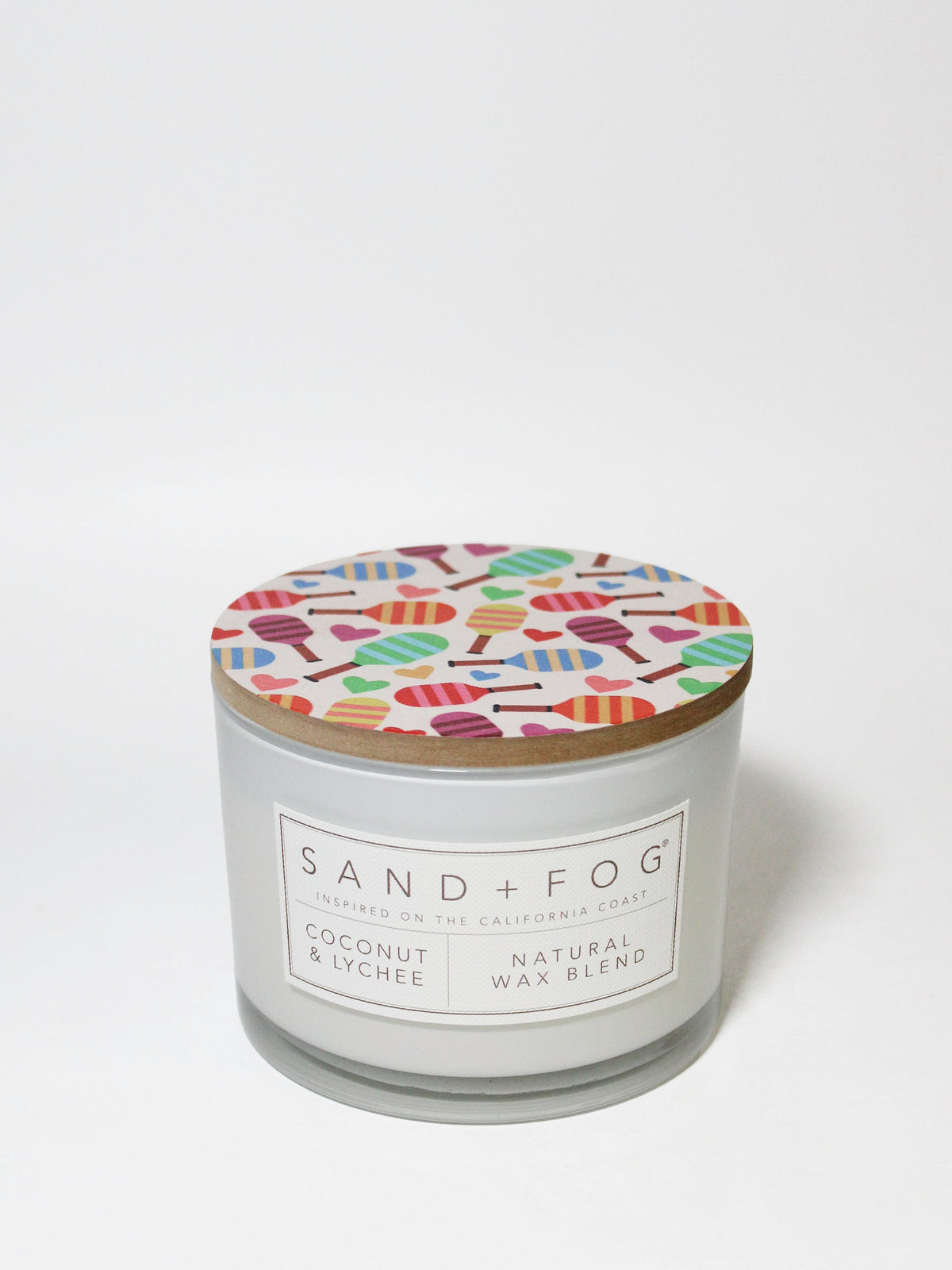 Hand-Poured Premium Cozy Coconut & Lychee 12 oz scented candle