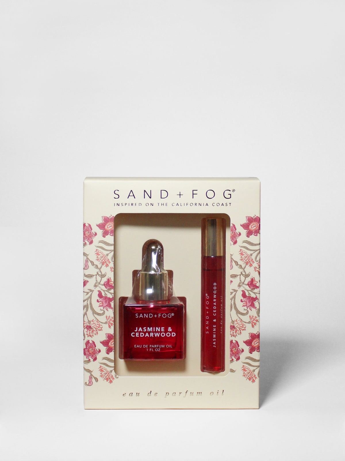 Artisanal Luxury Signature Perfume Oil Rollerball and Perfume Dropper Set - Jasmine & Cedarwood