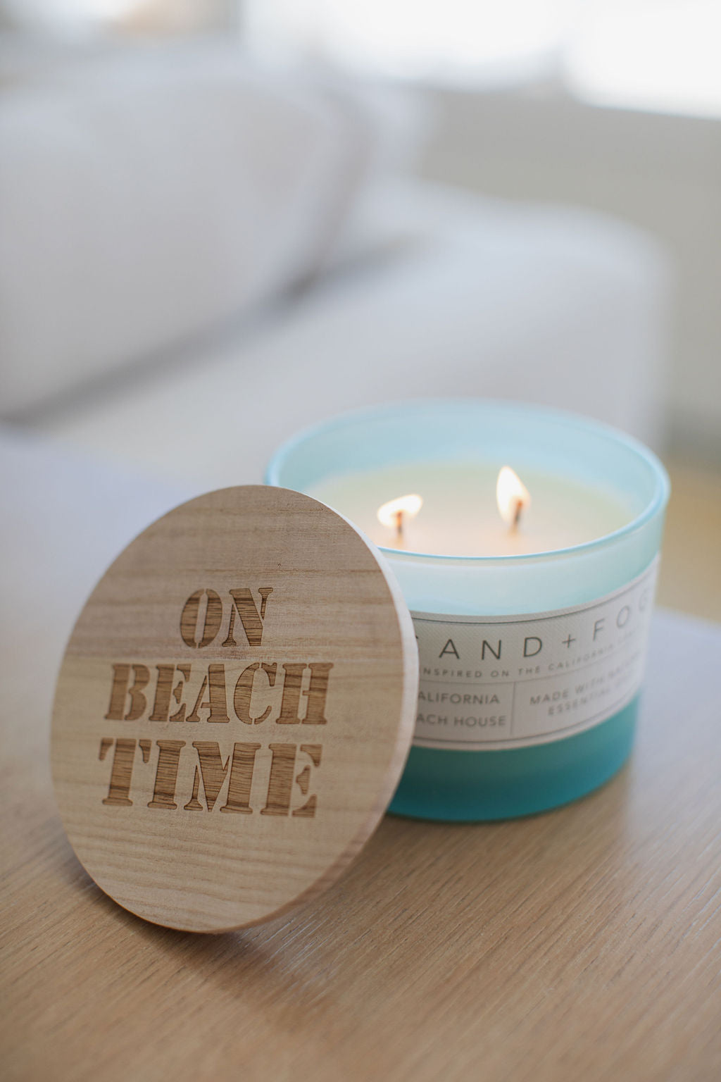 Hand-Poured Premium Cozy California Beach House 12 oz scented candle