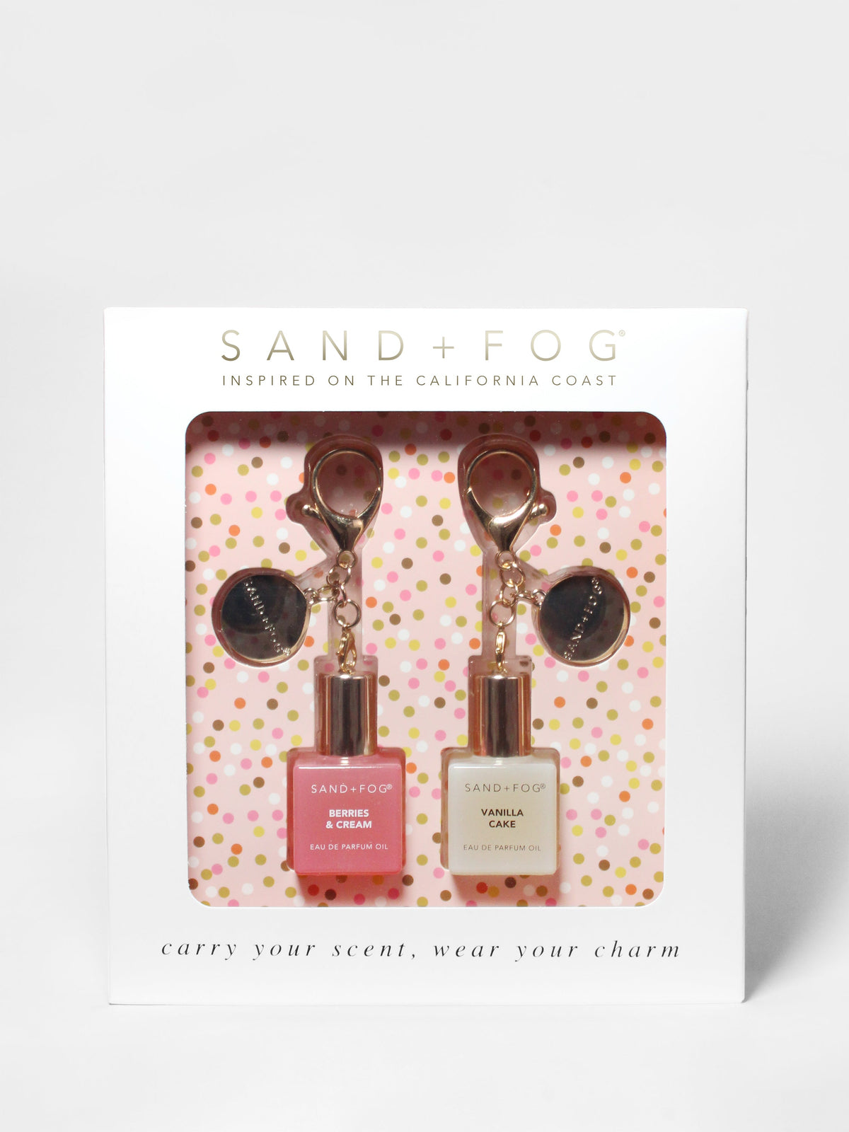 Artisanal Luxury Signature Bag Charm Perfume Oil Rollerball Set - Berries & Cream + Vanilla Cake