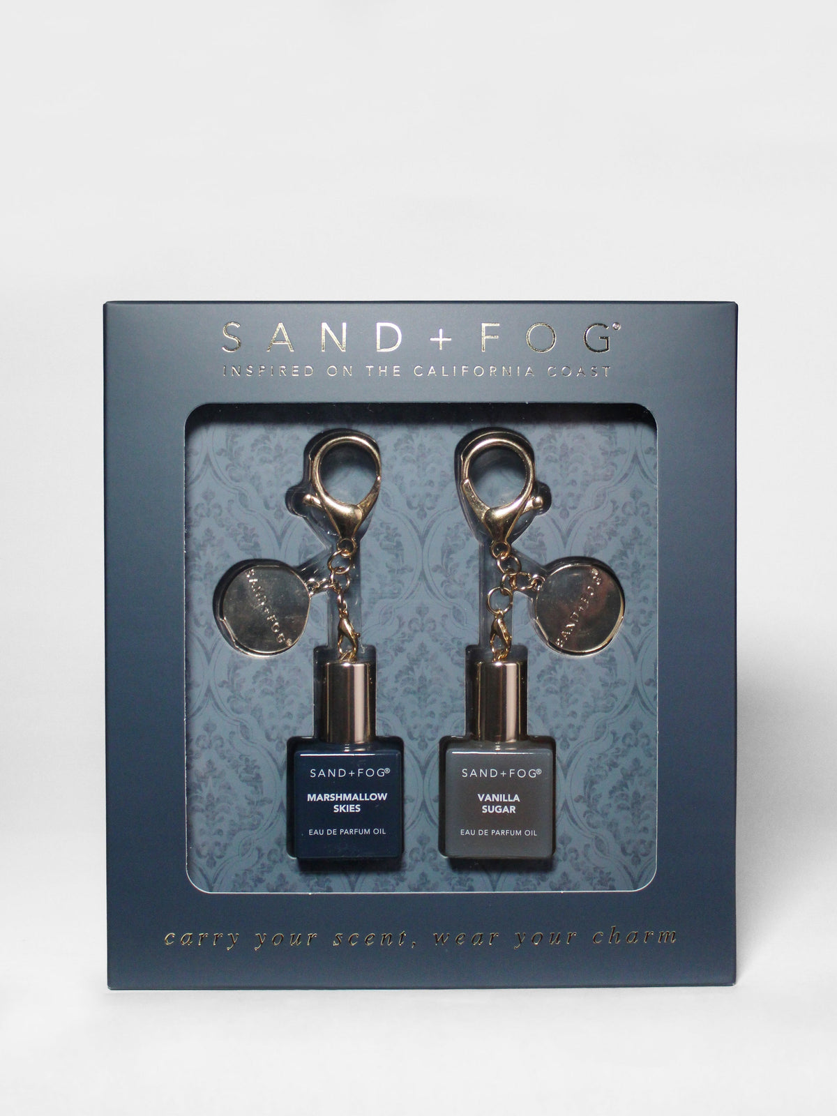Artisanal Luxury Signature Bag Charm Perfume Oil Rollerball Set - Marshmallow Skies + Vanilla Sugar
