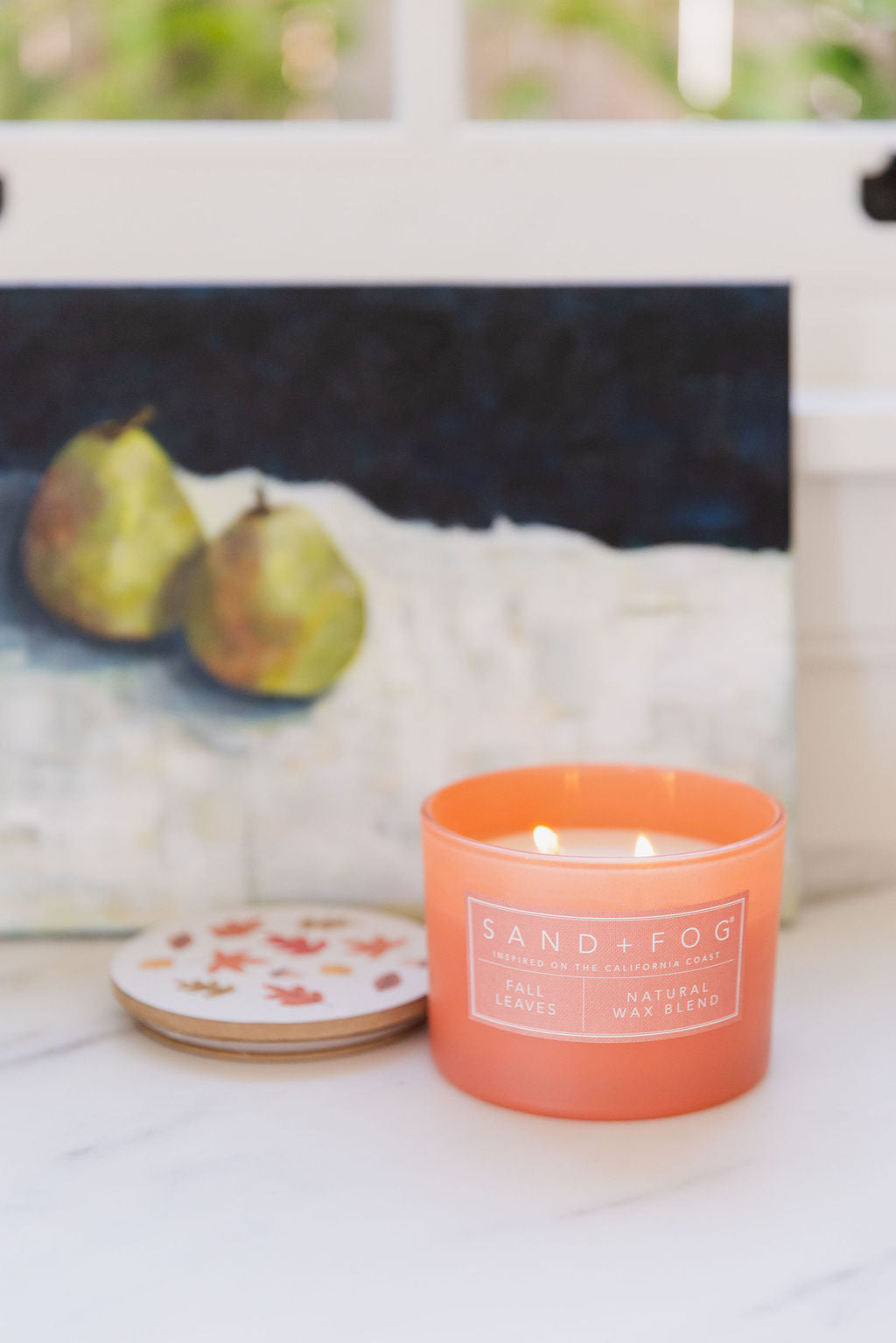Hand-Poured Premium Cozy Fall Leaves 12 oz scented candle