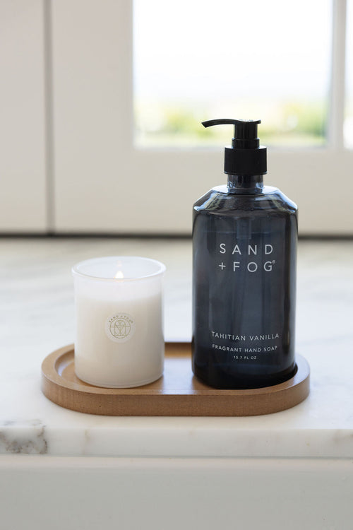 Artisanal Decorative Gentle Tahitian Vanilla Hand Soap & Candle Set