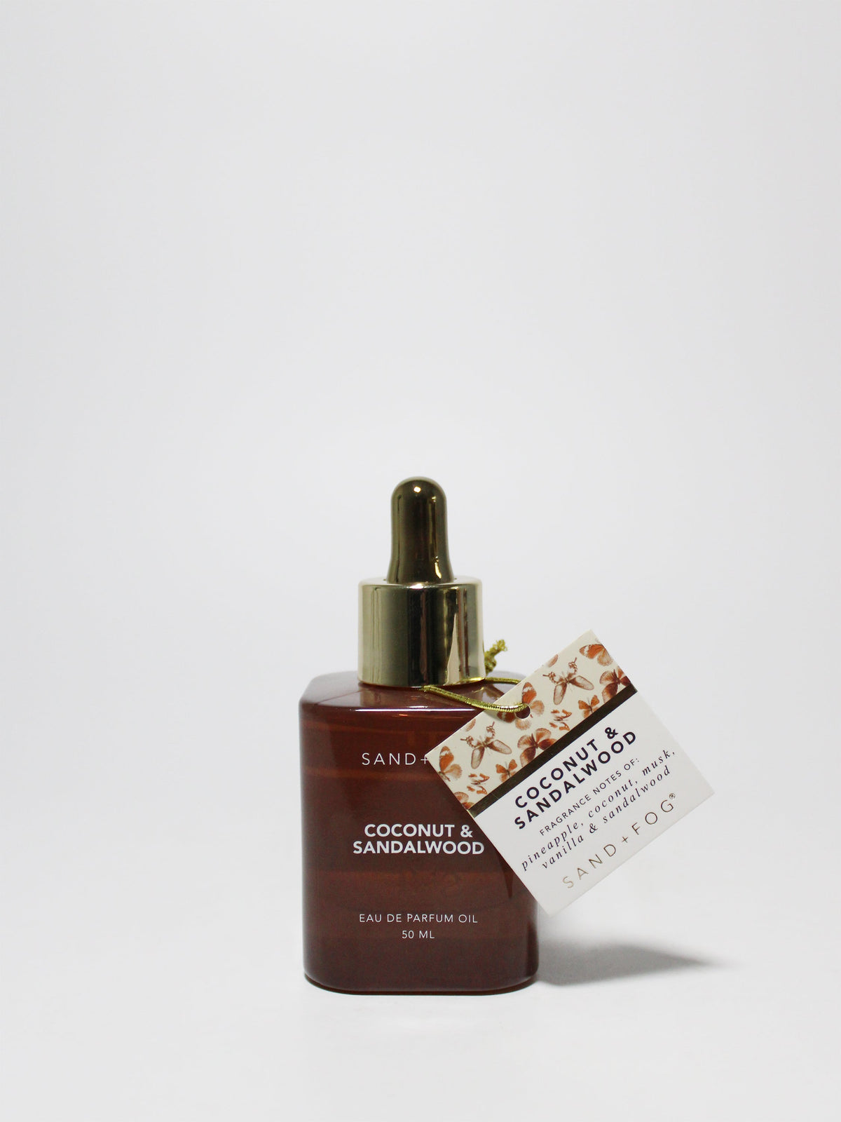 Artisanal Exquisite Signature Coconut & Sandalwood 50 ml Perfume Oil Dropper