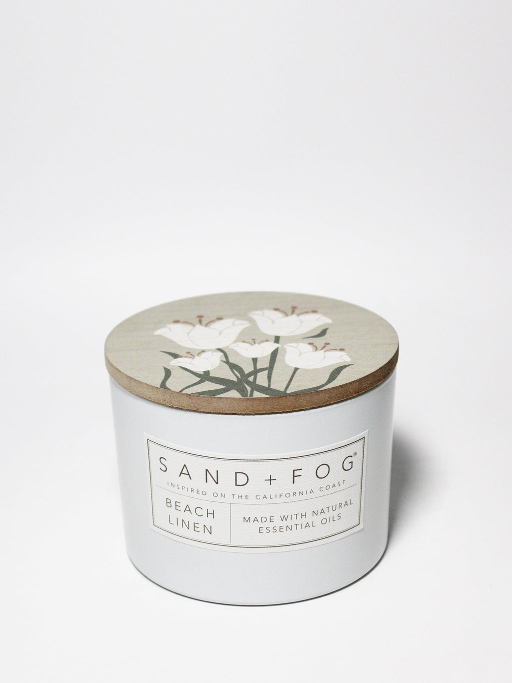Hand-Poured Premium Cozy Beach Linen 12 oz scented candle