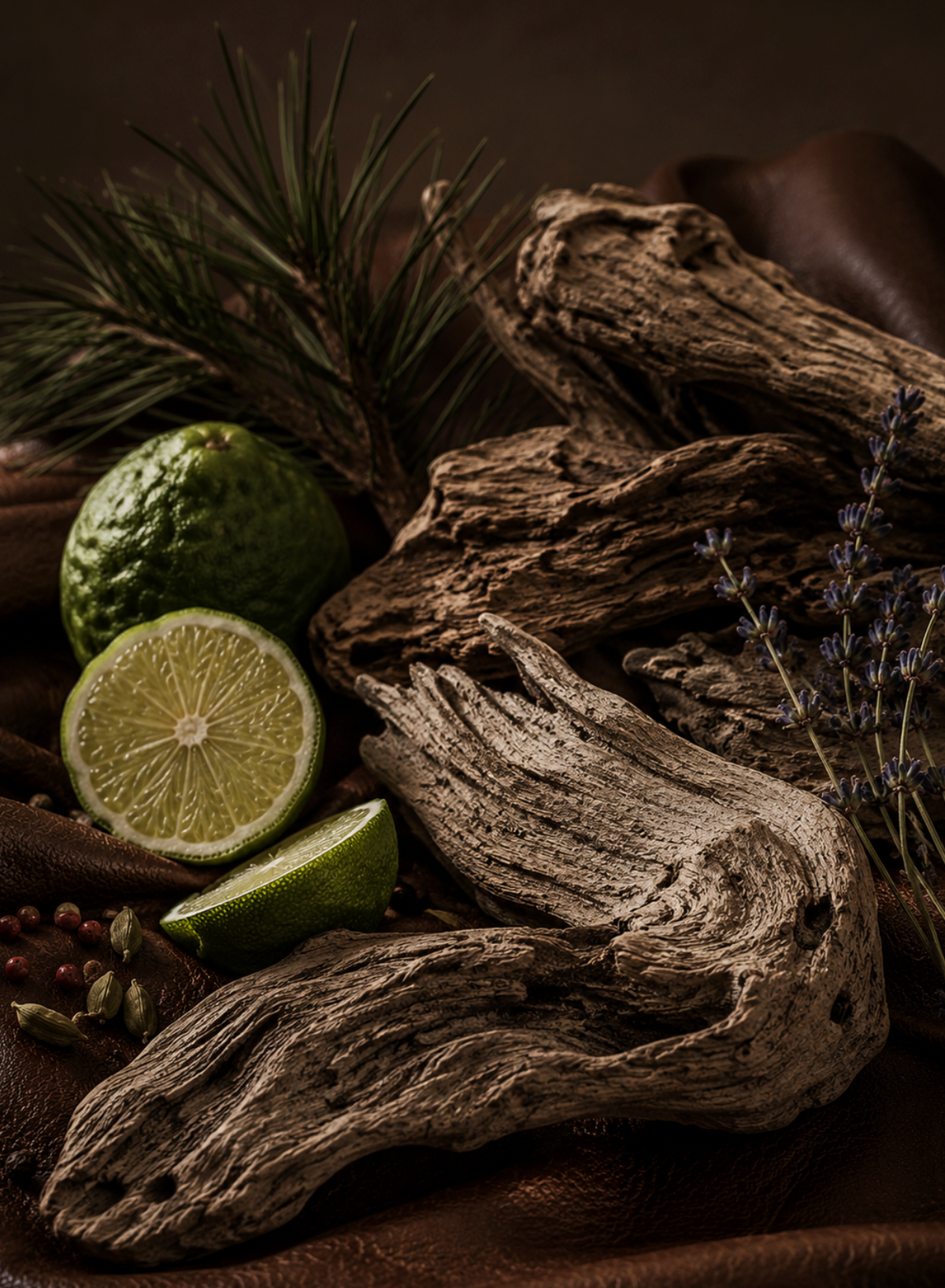 Artisanal Exquisite Signature Driftwood & Leather 50ml Perfume Oil Dropper