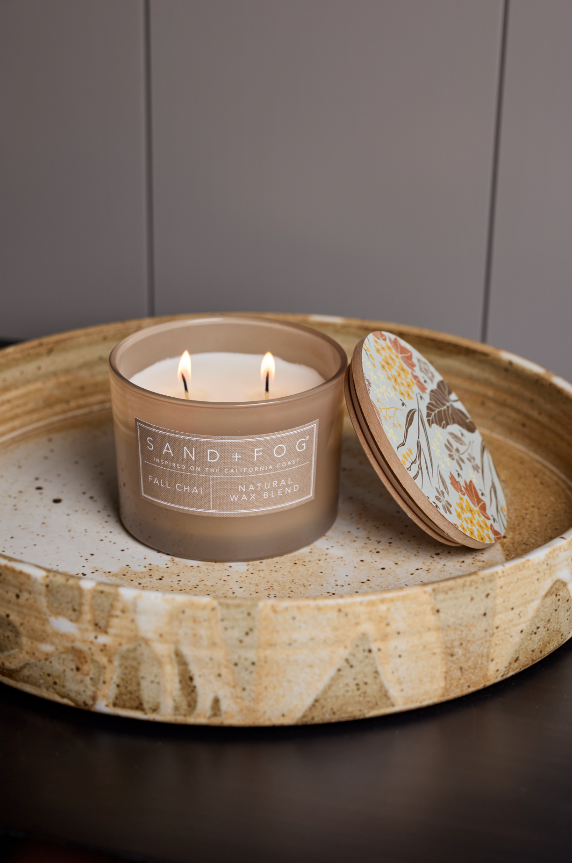 Hand-Poured Premium Cozy Fall Chai 12 oz scented candle
