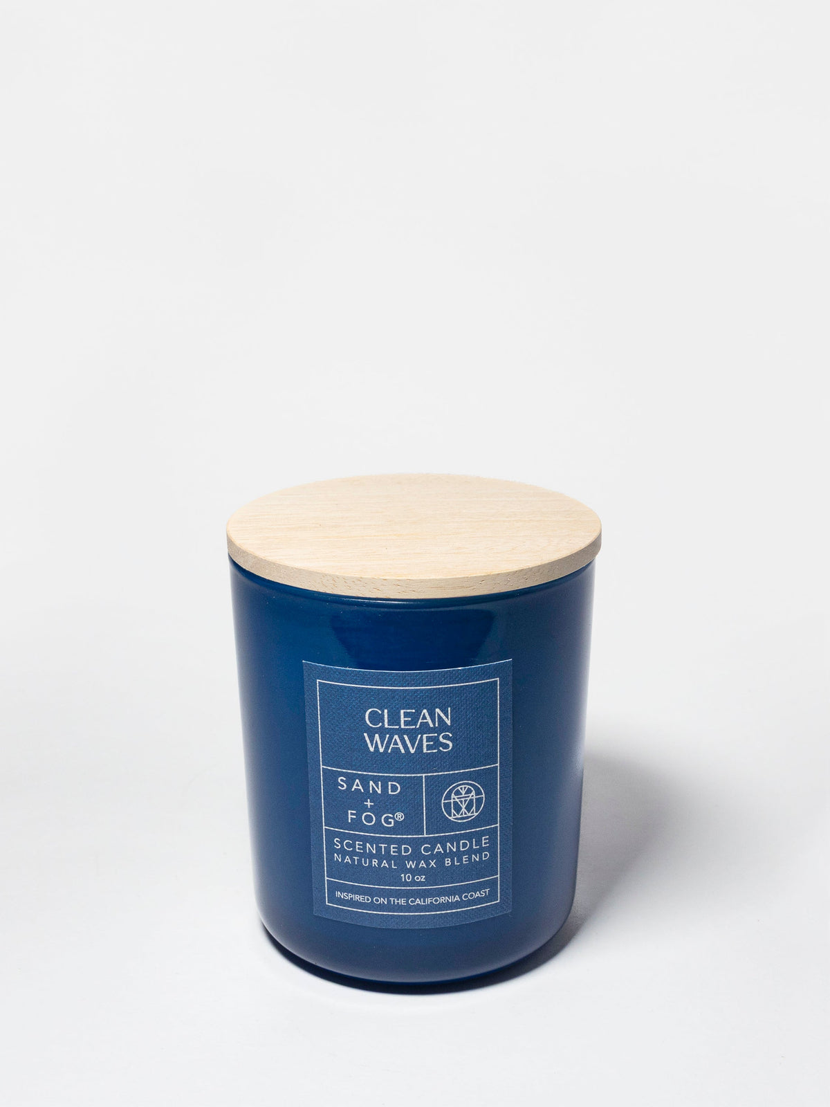 Hand-Poured Premium Cozy Clean Waves 10 oz scented candle