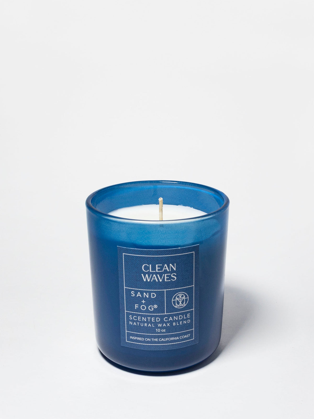 Hand-Poured Premium Cozy Clean Waves 10 oz scented candle