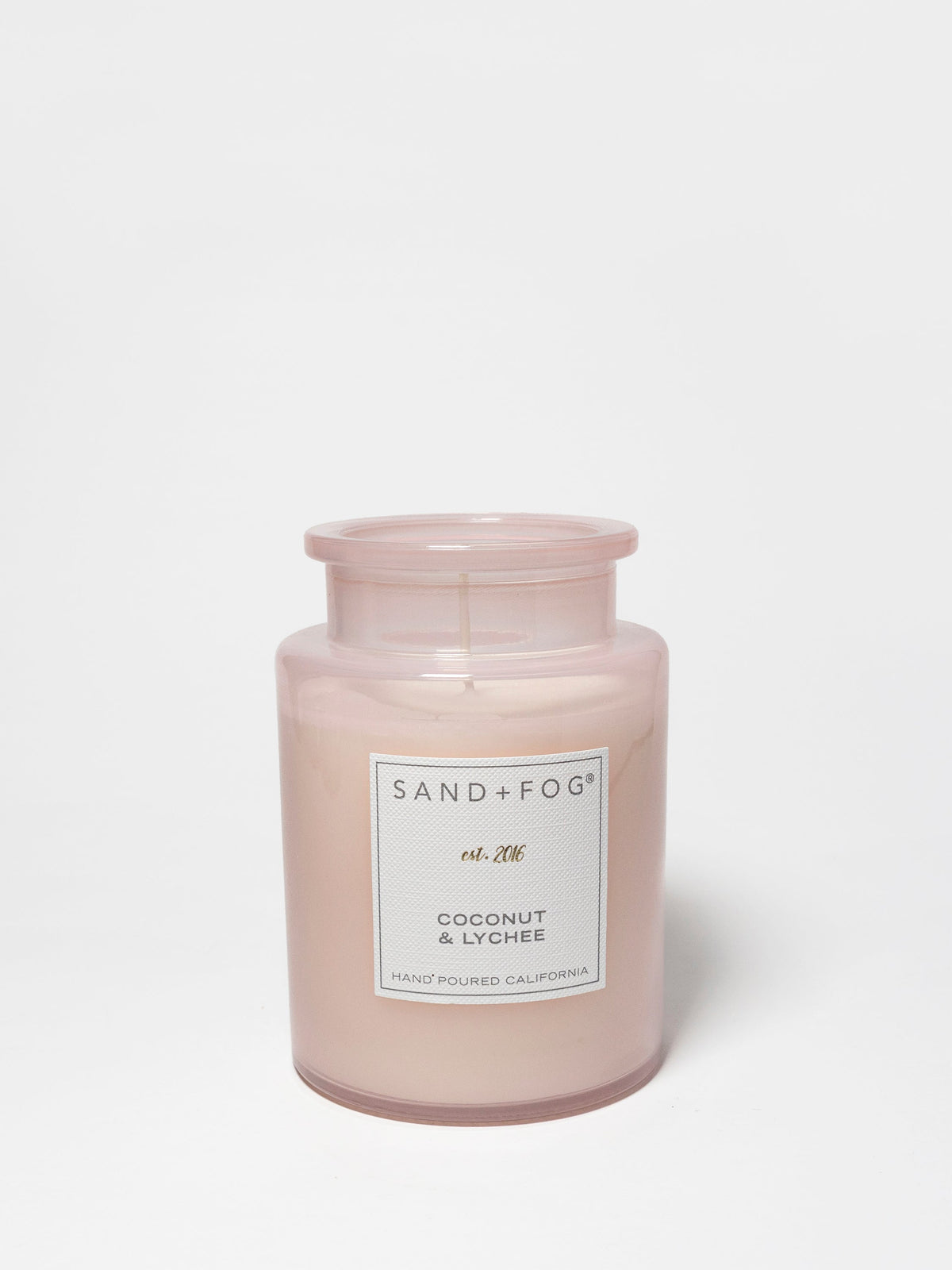 Hand-Poured Premium Cozy Coconut & Lychee 12 oz scented candle