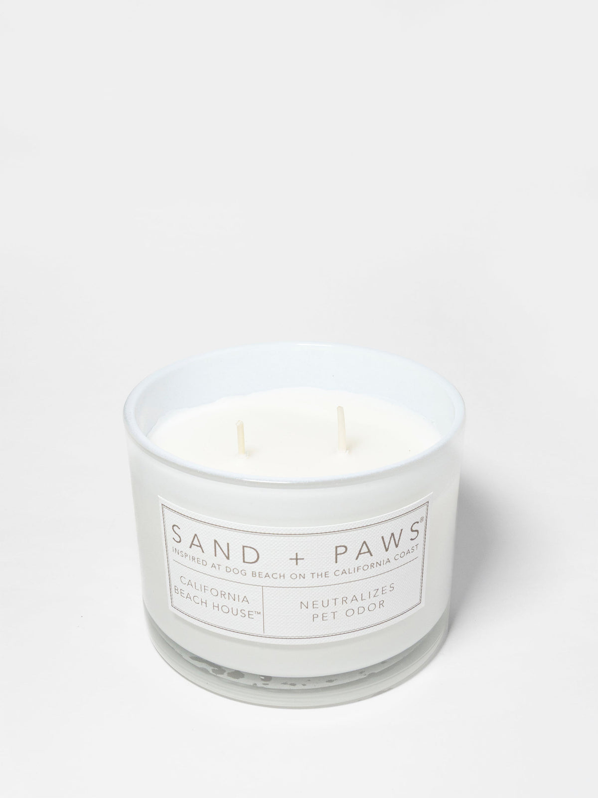 Hand-Poured Premium Cozy Sand + Paws California Beach House 12 oz scented candle