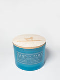 Hand-Poured Premium Cozy Sand + Paws California Beach House 12 oz scented candle
