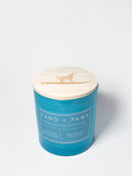 Hand-Poured Premium Cozy Sand + Paws California Beach House 21 oz scented candle